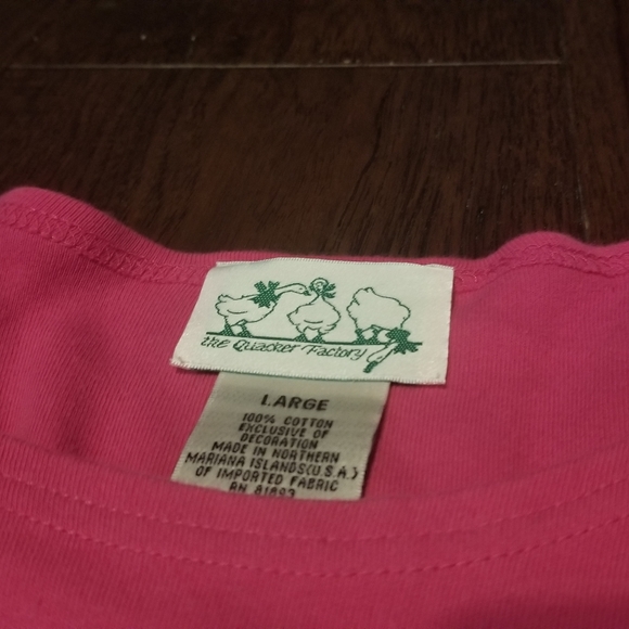 QUACKER FACTORY CANDY CANE PINK SWEATSHIRT LARGE RAISE A LITTLE CANE SHIRT. - Picture 4 of 13